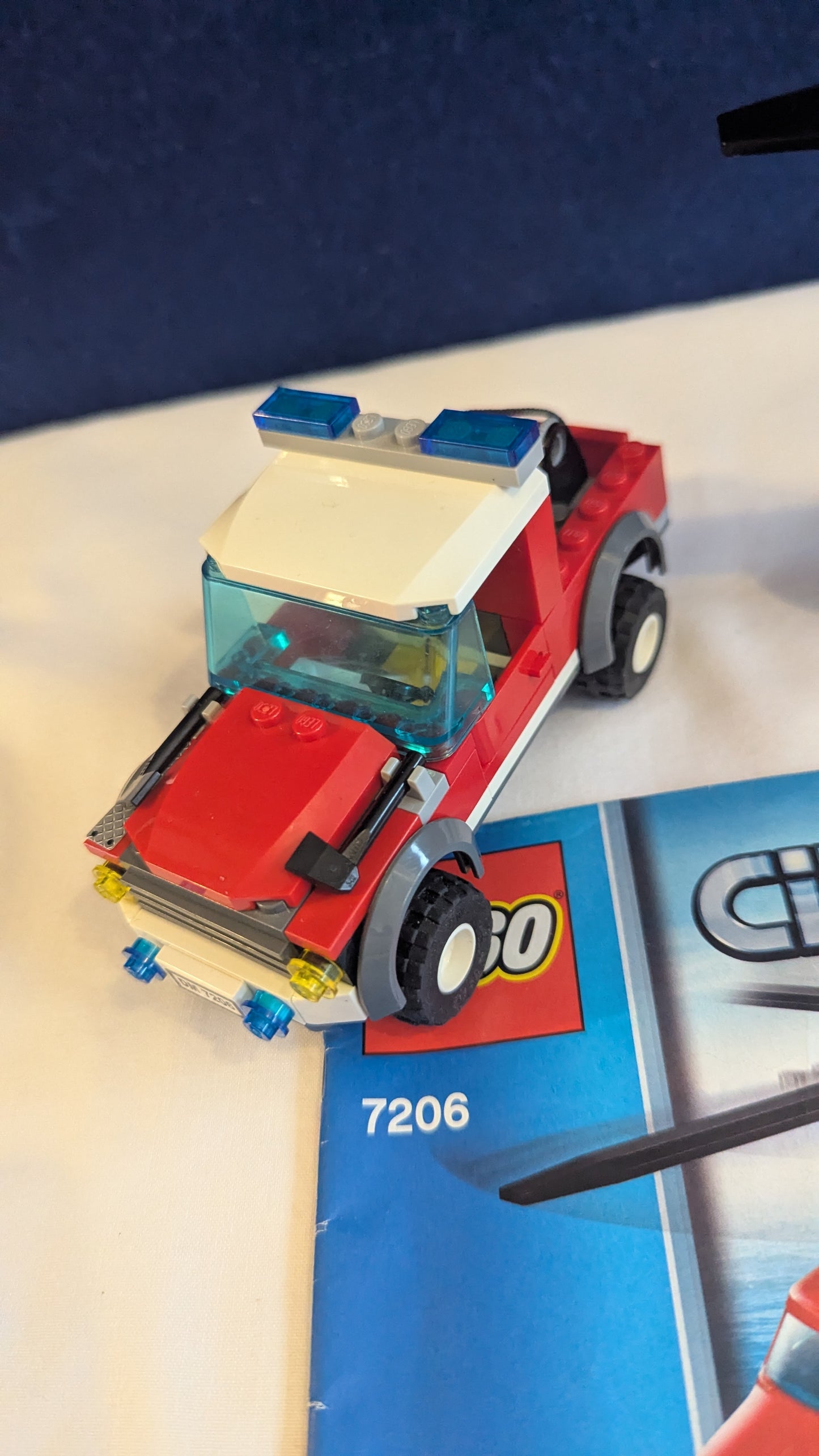 Lego City 7206 Fire Helicopter & Jeep