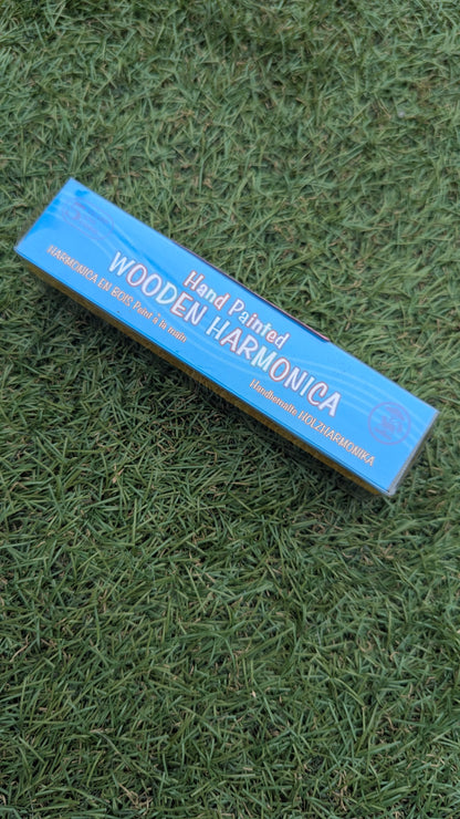 Hand Painted Wooden Harmonica
