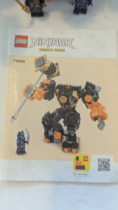 Lego Ninjago 71806 Cole's Elemental Earth