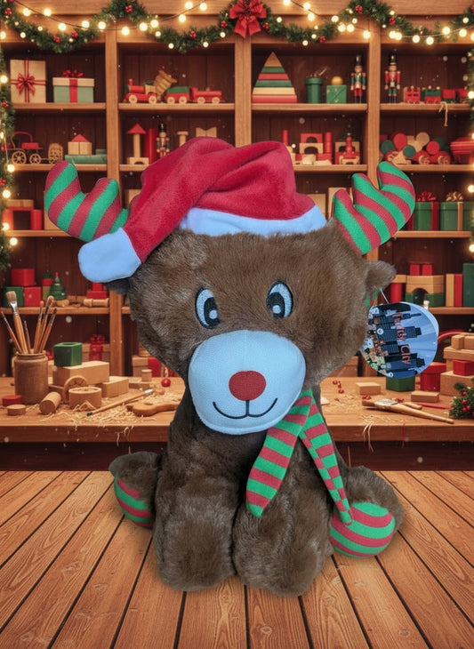 11" Christmas Reindeer Plush