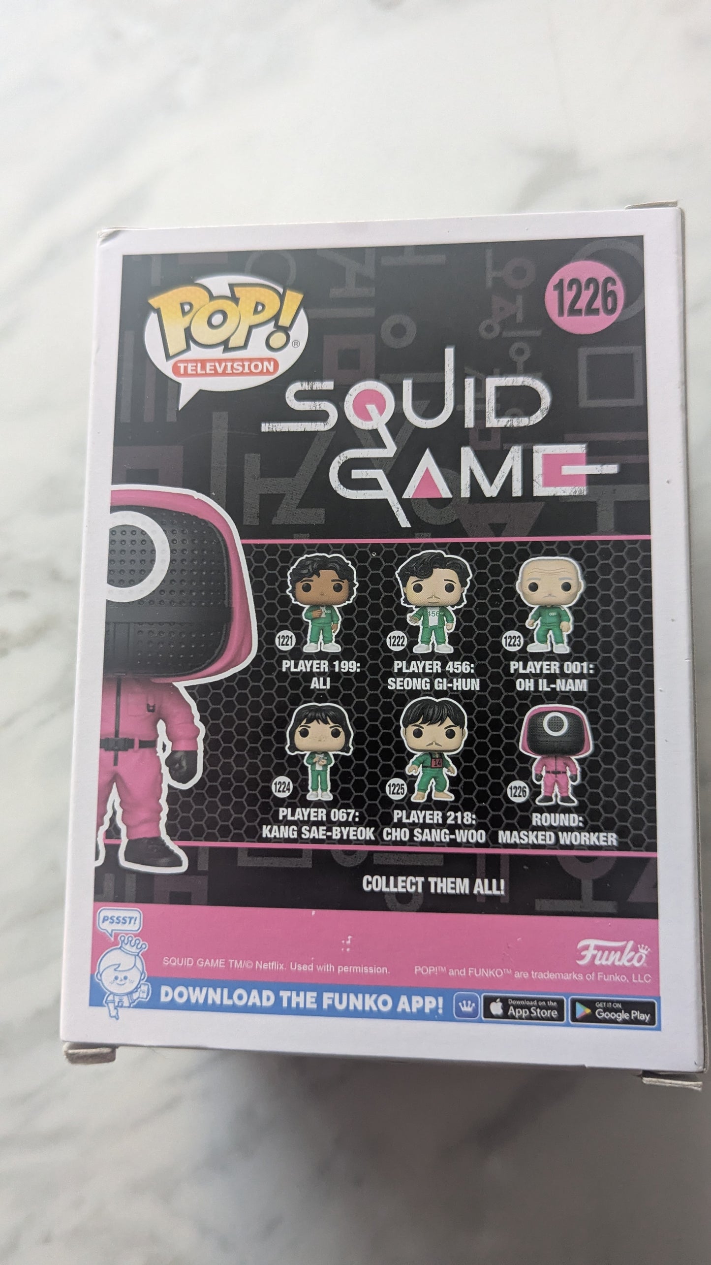 Funko Pops! 1226 Squid Games Round: Masked Worker