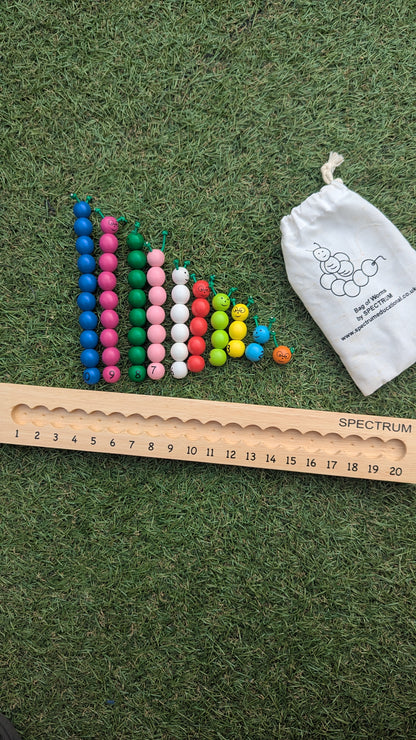 Educational Wooden Counting Worms