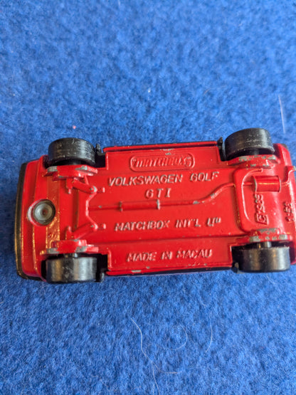 Matchbox 1980.s Volkswagen Golf Mk II GTI die-cast model 1:58 c.1985