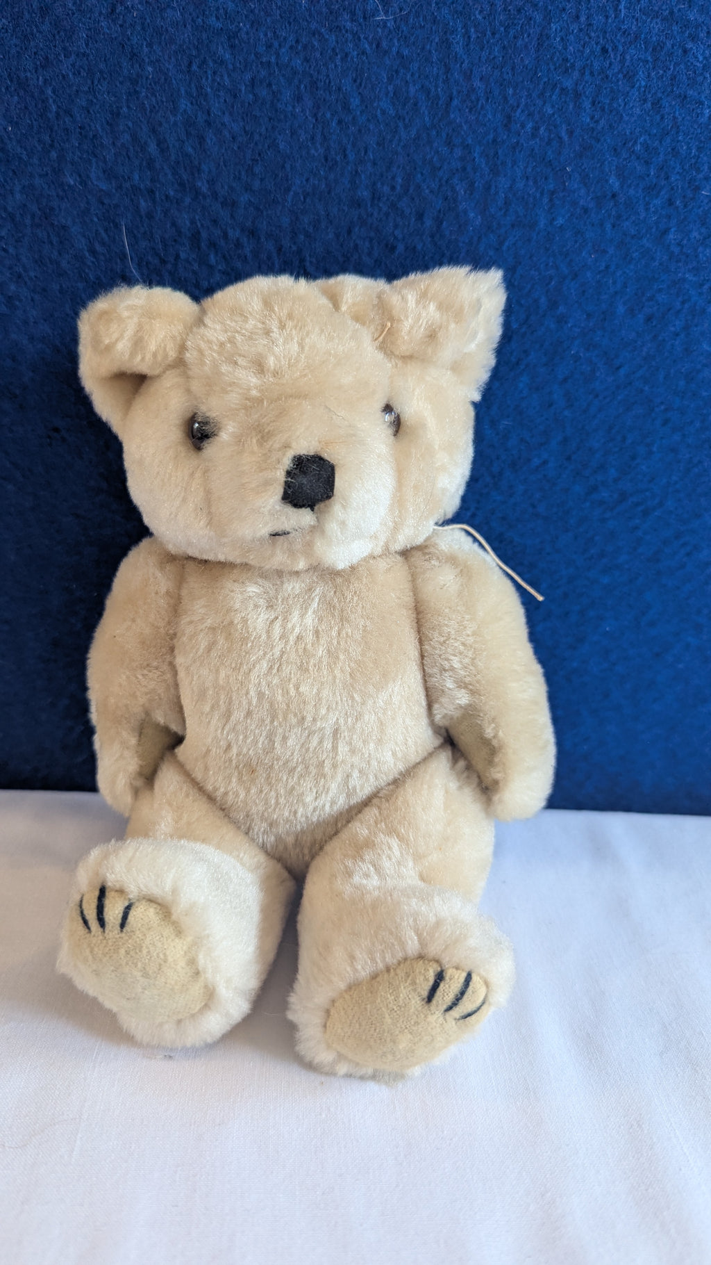 Vintage Beige 8" Teddy Bear Plush with Articulated Joints