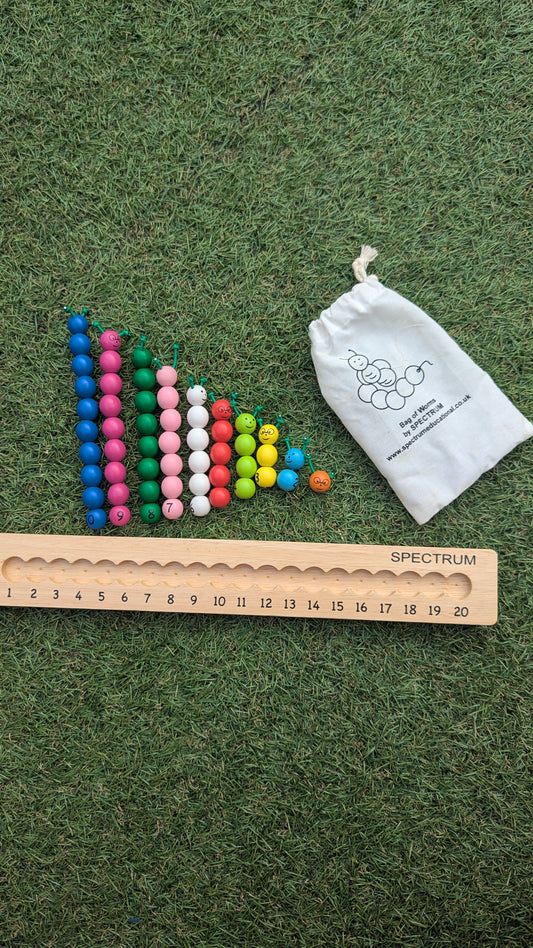 Educational Wooden Counting Worms