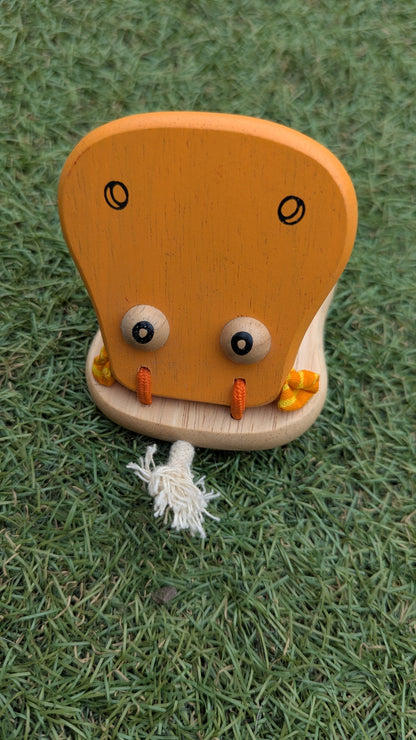 Wooden Hippo Hand Clacker
