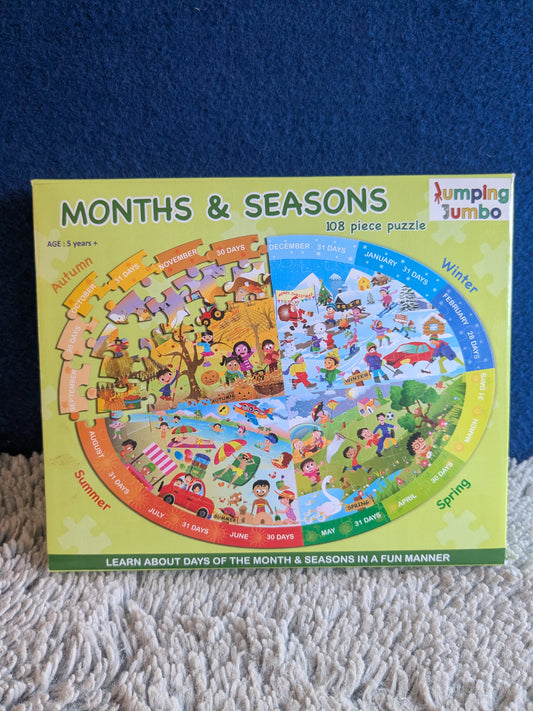 Jumping Jumbo Months & Seasons 108pc Puzzle