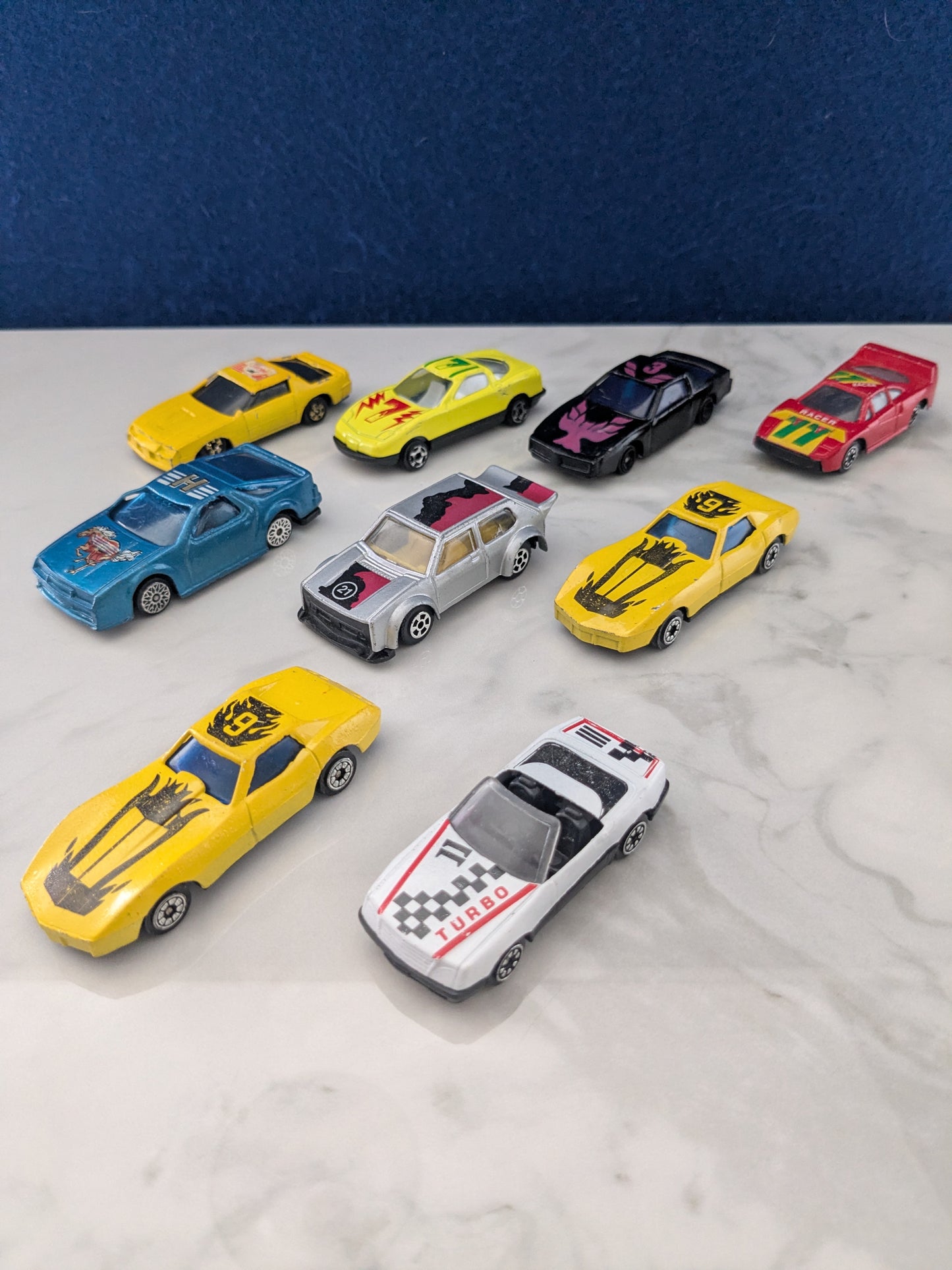 Selection of 9 Generic Brand Toy Cars